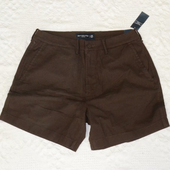 Abercrombie & Fitch Pants - Abercrombie & Fitch Women's Brown Shorts Linen Blend Size 32 NWT
